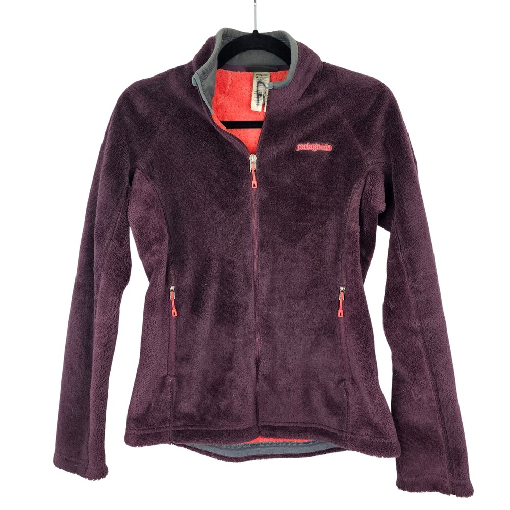 Patagonia R3 Hi-Loft Polartec Fleece‎ Jacket Women's Small Purple Full Zip 25705